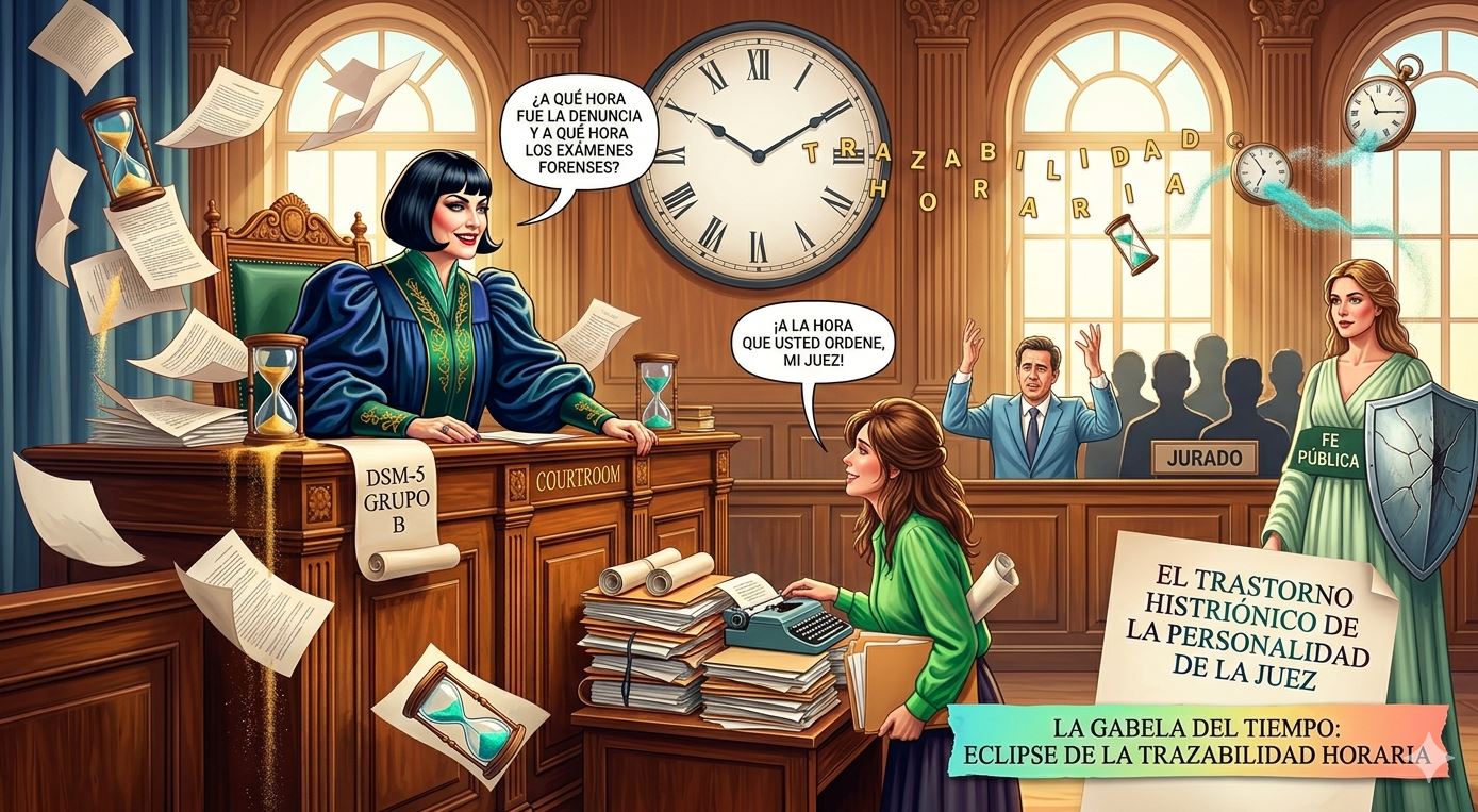 El trastorno histriónico de la personalidad de la juez