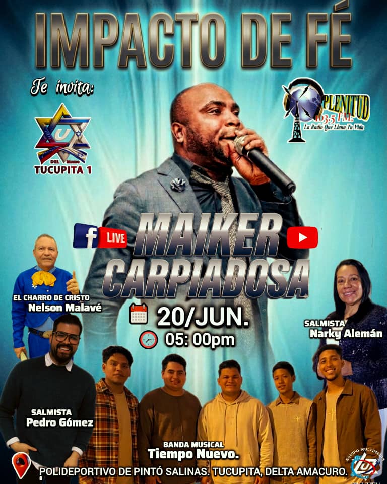 «Impacto de fe»: El evento que bendecirá a Tucupita este 20 de junio