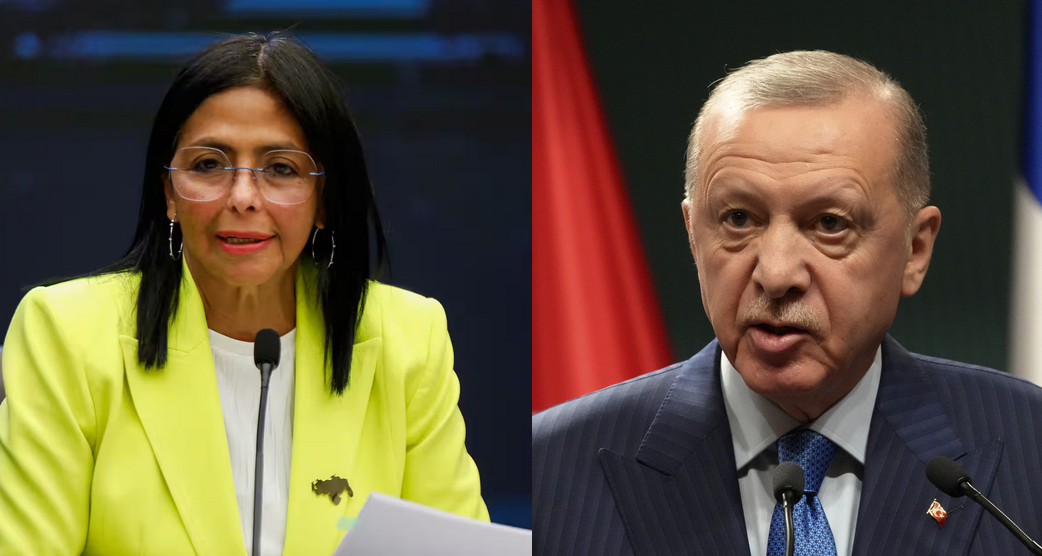 Delcy Rodríguez y Recep Tayyip Erdogan se reúnen en Estambul