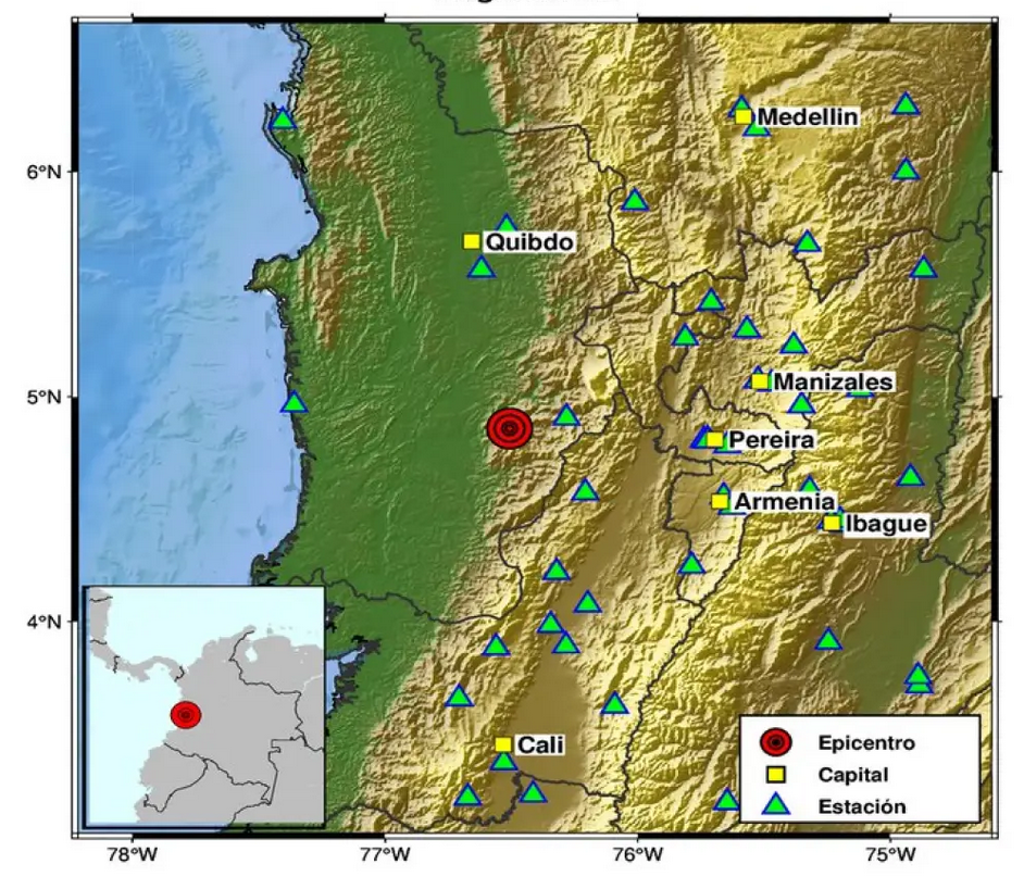 Nuevo temblor de 4.2 en San José del Palmar se registró en el departamento del Chocó