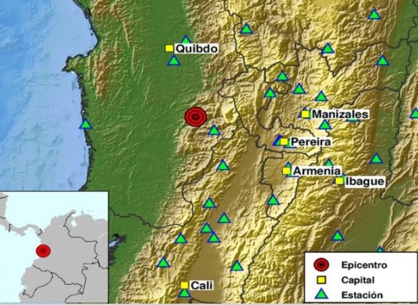 Terremoto de magnitud 7,4 sacude a Colombia