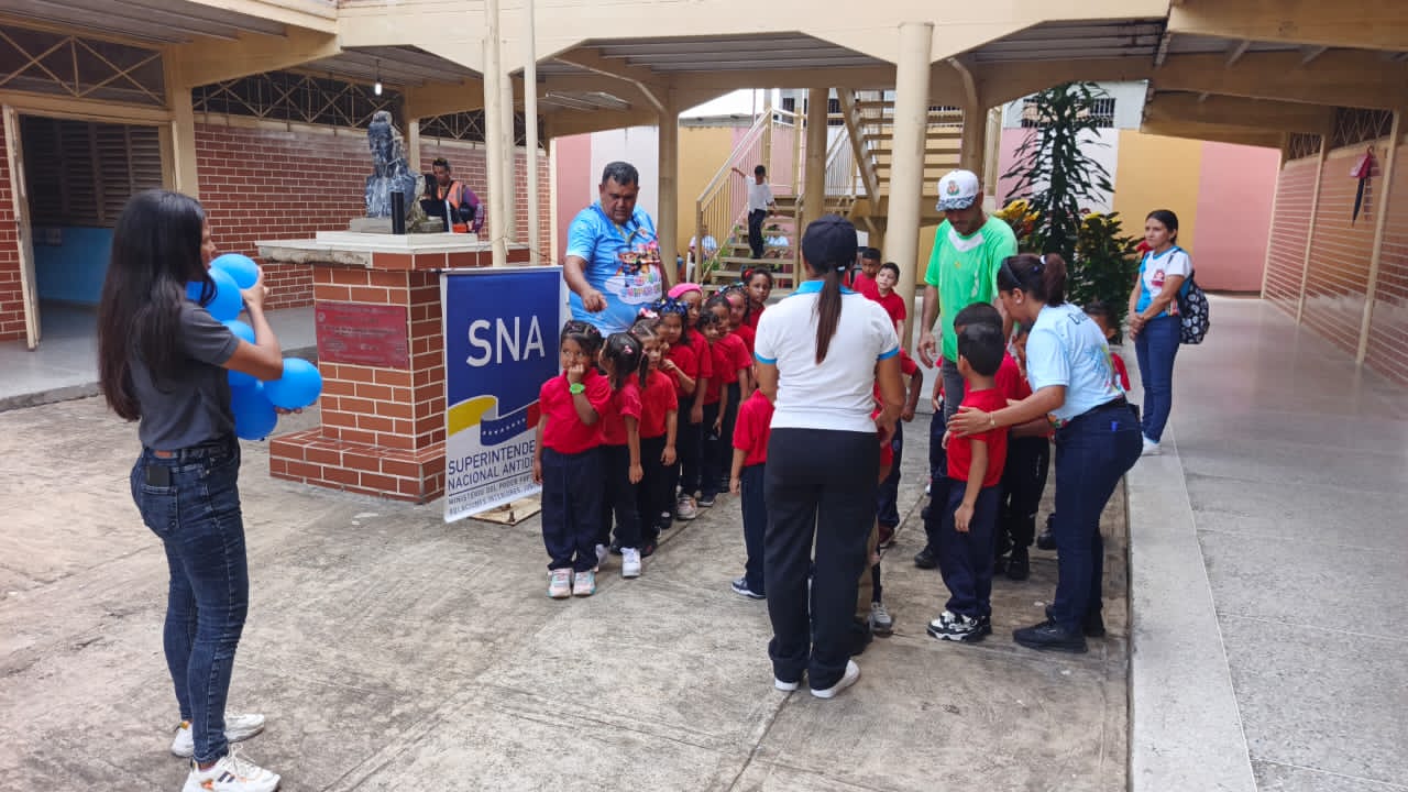 Superintendencia Nacional Antidrogas y Oficina Nacional Antidrogas realizaron actividades recreativas con niños del Ceis «Carabobo»
