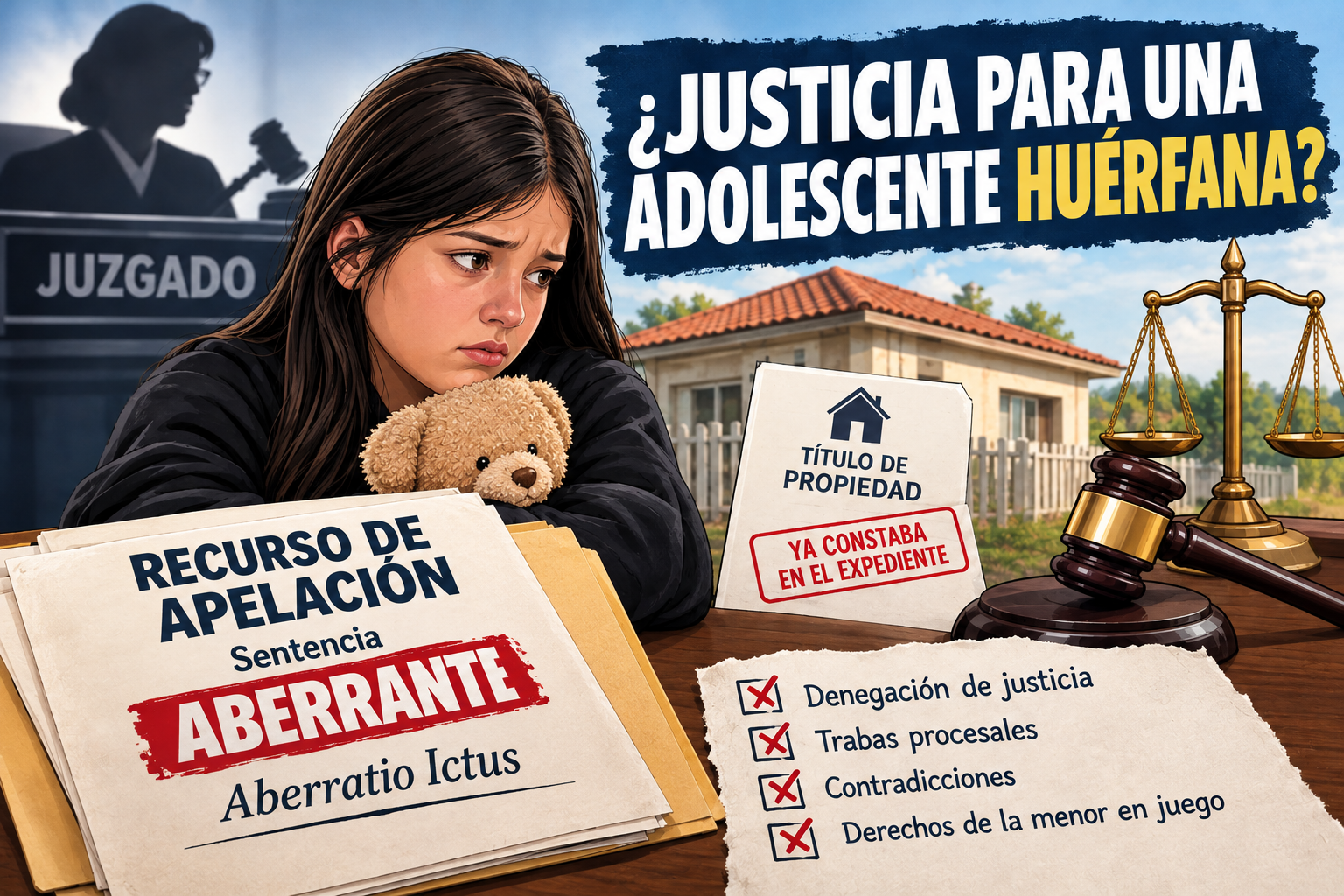 Aberratio ictus: cuando la justicia le cierra la puerta a una adolescente huérfana